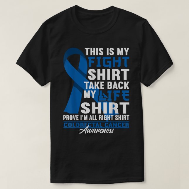 Fight  I UC IBD IBS Crohns Colon Colorectal Cancer T-Shirt (Design Front)