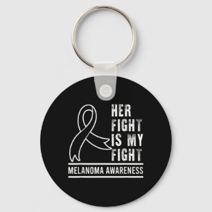 Fight Is Fight Melanoma Skin Cancer Awareness Key Ring