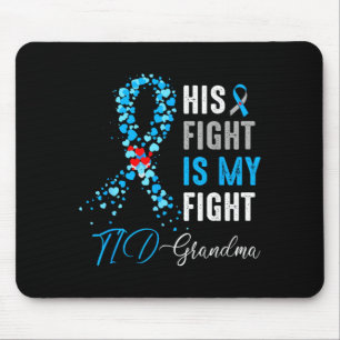 Fight Is Fight T1d Grandma Diabetes Awareness Mouse Mat