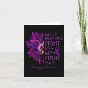 Fight Is My Fight Anemone Fibromyalgia Awareness Card