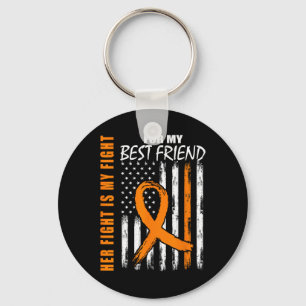 Fight Is My Fight Best Friend Leukaemia Awareness Key Ring