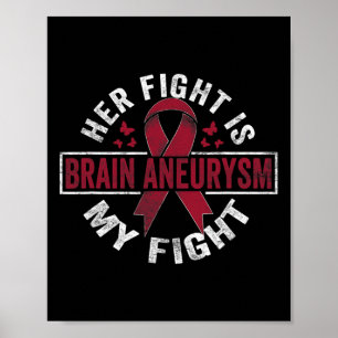 Fight Is My Fight Brain Aneurysm Awareness 2 Poster
