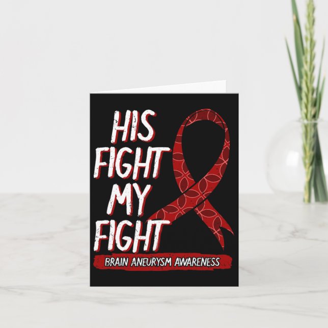 Fight Is My Fight Brain Aneurysm Awareness Fighter Card (Front)