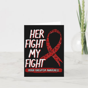 Fight Is My Fight Brain Aneurysm Awareness Fighter Card