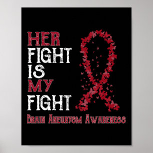 Fight Is My Fight Brain Aneurysm Awareness Poster