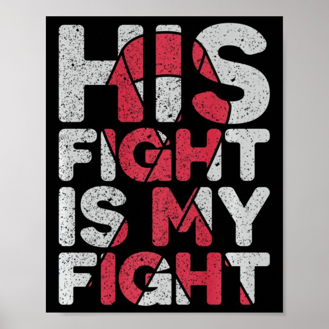 Fight Is My Fight Brain Aneurysm Support  Poster (Front)