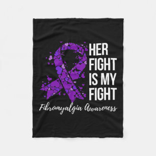 Fight Is My Fight Fibromyalgia Awareness 2 Fleece Blanket