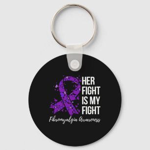 Fight Is My Fight Fibromyalgia Awareness 2 Key Ring