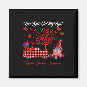 Fight Is My Fight Heart Disease Awareness Gifts Magnet