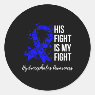 Fight Is My Fight Hydrocephalus Awareness 2 Classic Round Sticker