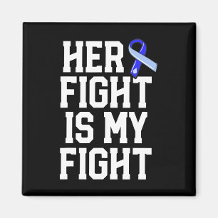 Fight Is My Fight Hydrocephalus Awareness Blue Rib Magnet