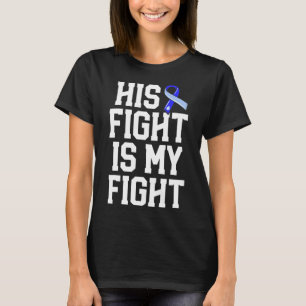 Fight Is My Fight Hydrocephalus Awareness Blue Rib T-Shirt