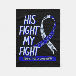 Fight Is My Fight Hydrocephalus Awareness Fighter Fleece Blanket