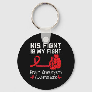 Fight Is My Fight Medical Condition Aneurysm Aware Key Ring