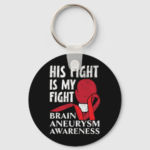 Fight Is My Fight Medical Condition Aneurysm Aware Key Ring