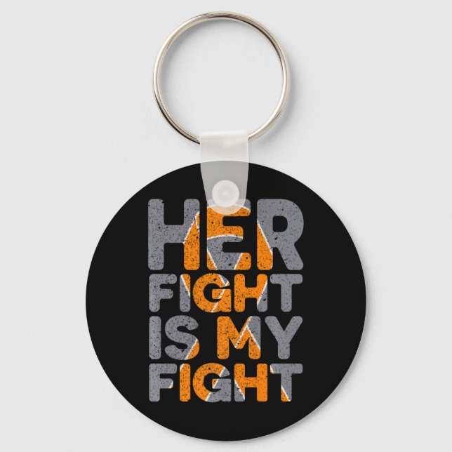 Fight Is My Fight Multiple Sclerosis Support  Key Ring (Front)