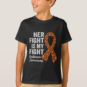 Fight Is My Fight Orange Support Leukaemia Awarene T-Shirt