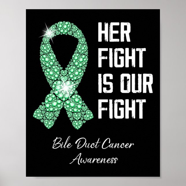 Fight Is Our Fight Bile Duct Cancer Awareness Mont Poster (Front)