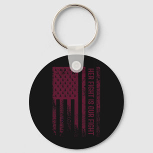 Fight Is Our Fight Brain Aneurysm Awareness 1  Key Ring