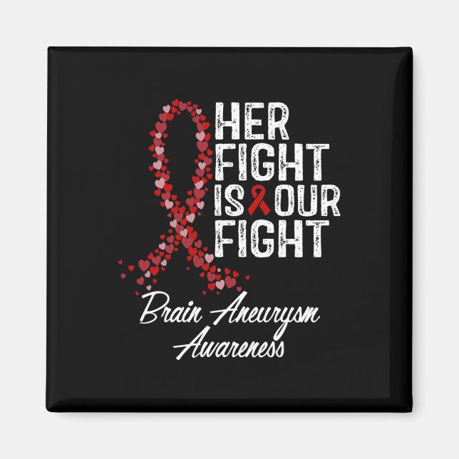 Fight Is Our Fight Brain Aneurysm Awareness  Magnet (Front)