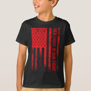 Fight Is Our Fight Heart Disease Awareness  T-Shirt