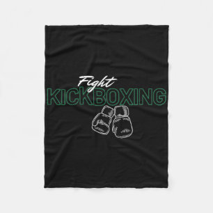 Fight Kickboxing Fleece Blanket