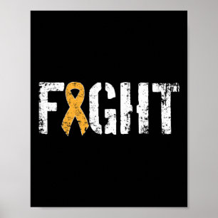Fight Leukaemia Cancer Military Style Awareness Ri Poster