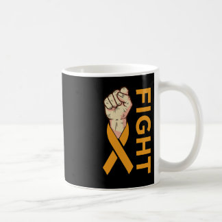 Fight Leukaemia Cancer Orange Ribbon Awareness Sup Coffee Mug