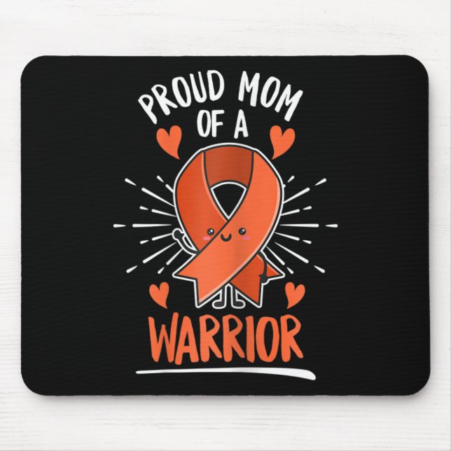Fight Leukaemia Design for a Mum of a Warrior  Mouse Mat (Front)