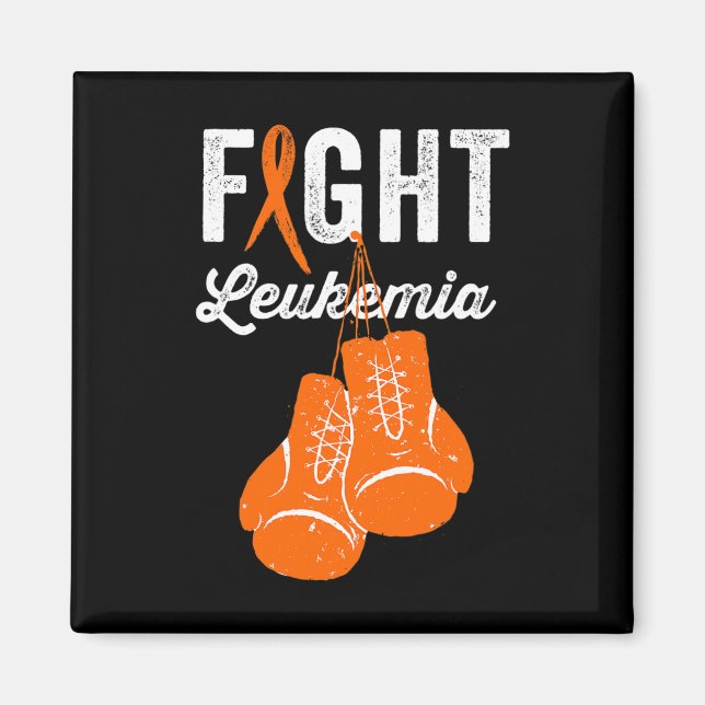 Fight Leukaemia  Fighter Warrior Leukaemia Awarene Magnet (Front)