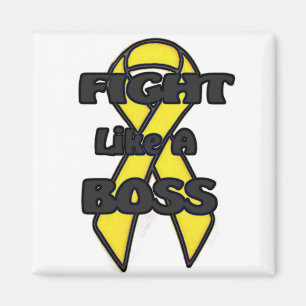 Fight Like a Boss Ribbon Magnet
