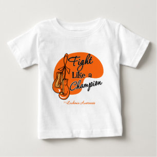 Fight Like a Champion Leukaemia Baby T-Shirt