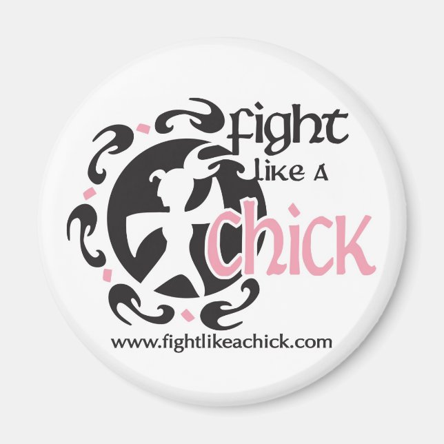 Fight Like A Chick Magnet (Front)