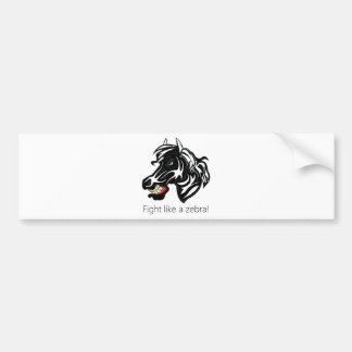 Fight Like a Zebra Bumper Sticker
