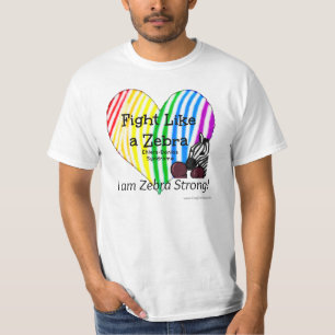 Fight Like a Zebra Ehlers-Danlos Awareness T-Shirt