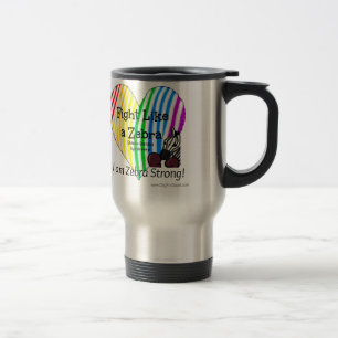 Fight Like a Zebra Ehlers-Danlos Awareness Travel Mug