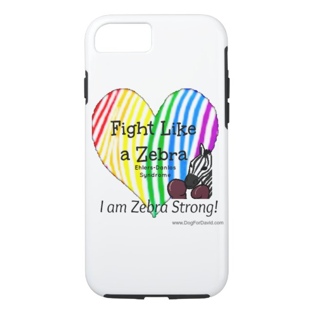 Fight Like a Zebra iPhone case (Back)