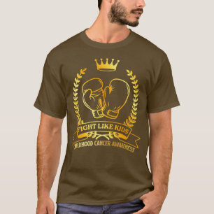 Fight Like Kids Childhood Cancer Awareness Month G T-Shirt