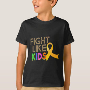 Fight Like Kids Childhood Cancer Awareness Month Y T-Shirt