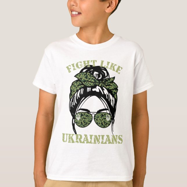 Fight Like Ukrainian 2  T-Shirt (Front)