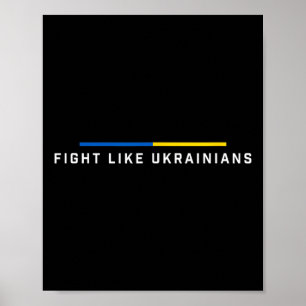 Fight Like Ukrainian Ukraine Flag Support 2  Poster
