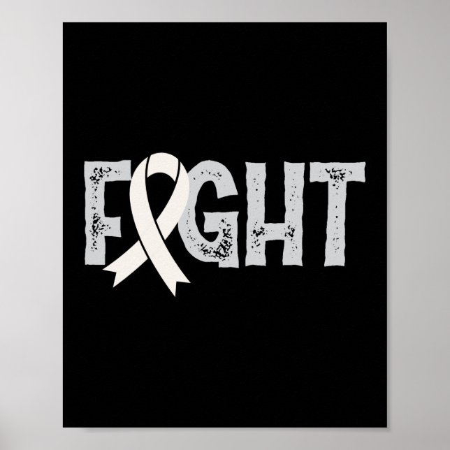 Fight Lung Cancer Awareness Poster (Front)