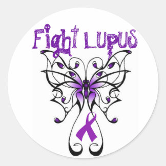 Fight Lupus Classic Round Sticker