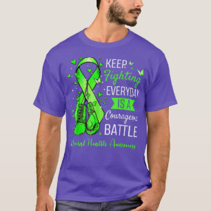 Fight Mental Health Awareness Support Survivor1087 T-Shirt