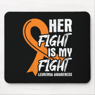 Fight My Fight Leukaemia Awareness Ribbon Leukaemi Mouse Mat