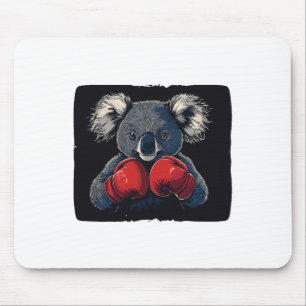Fight Night With Koala Bear In Gloves Costume Mouse Mat
