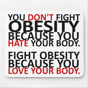 Fight Obesity Mouse Mat
