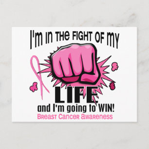 Fight Of My Life 2 Breast Cancer Postcard
