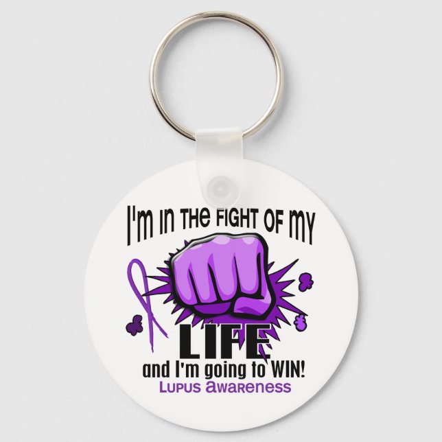Fight Of My Life 2 Lupus Key Ring (Front)