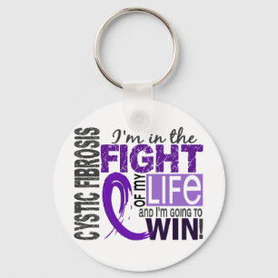 Fight Of My Life Cystic Fibrosis Key Ring